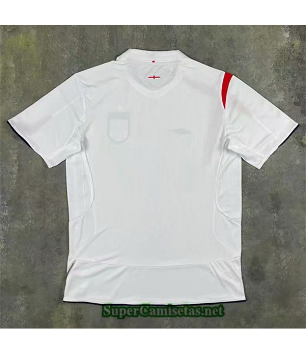 Tailandia Prima Equipacion Camiseta Inglaterra Hombre Blanco 2006