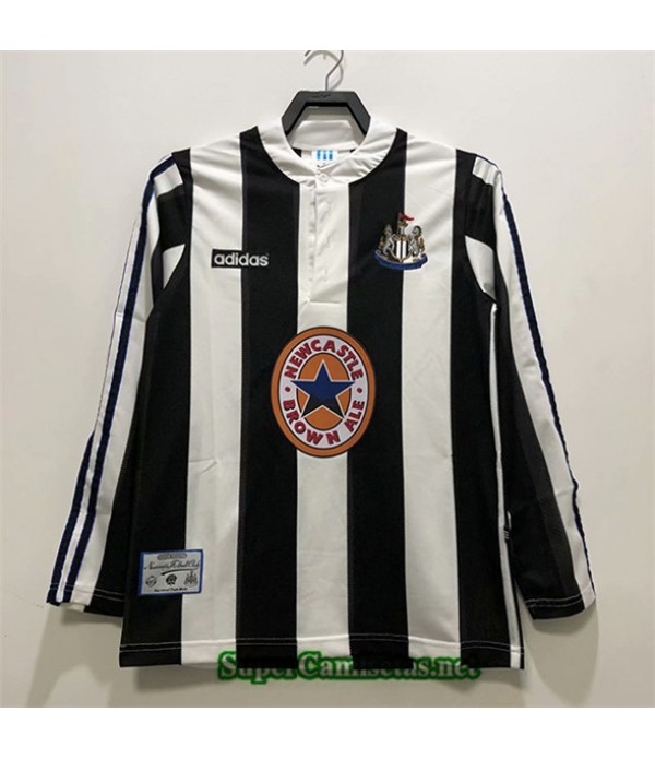 Tailandia Prima Equipacion Camiseta Newcastle United United Hombre Manga Larga 1995 97