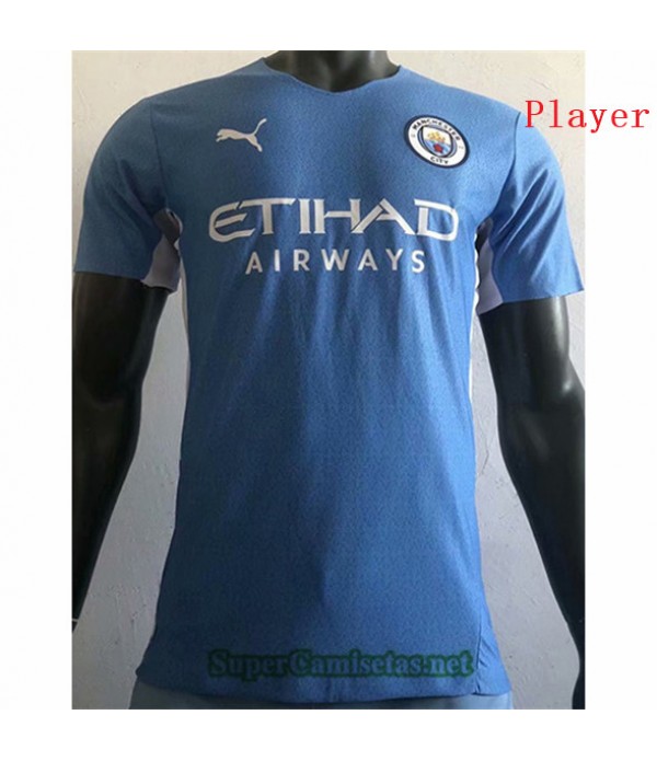 Tailandia Prima Equipacion Camiseta Player Version Manchester City 2021/22