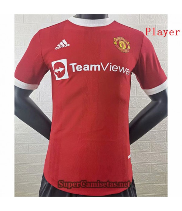 Tailandia Prima Equipacion Camiseta Player Version Manchester United 2021/22