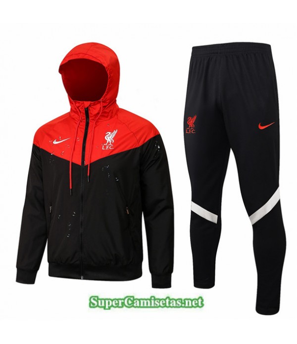 Tailandia Rompevientos Liverpool Negro/rojo 2021/2...