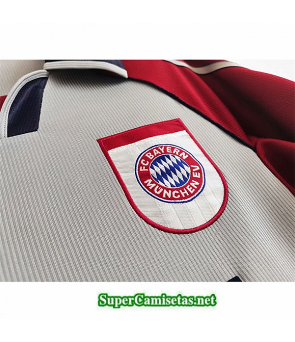 Tailandia Seconda Equipacion Camiseta Bayern Munich Hombre 1998 99