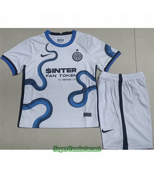 Tailandia Seconda Equipacion Camiseta Inter Milan Enfant 2021/22