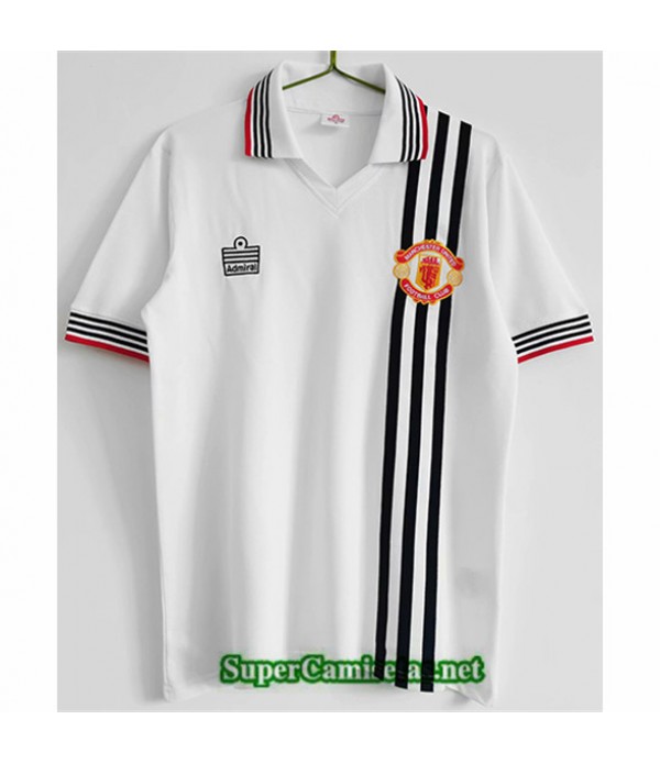 Tailandia Seconda Equipacion Camiseta Manchester United Hombre 1975 80