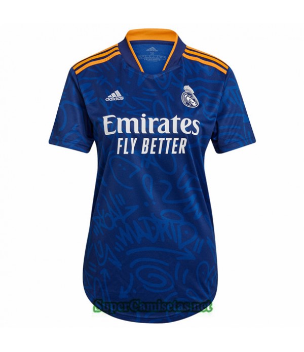 Tailandia Seconda Equipacion Camiseta Real Madrid Femme 2021/22