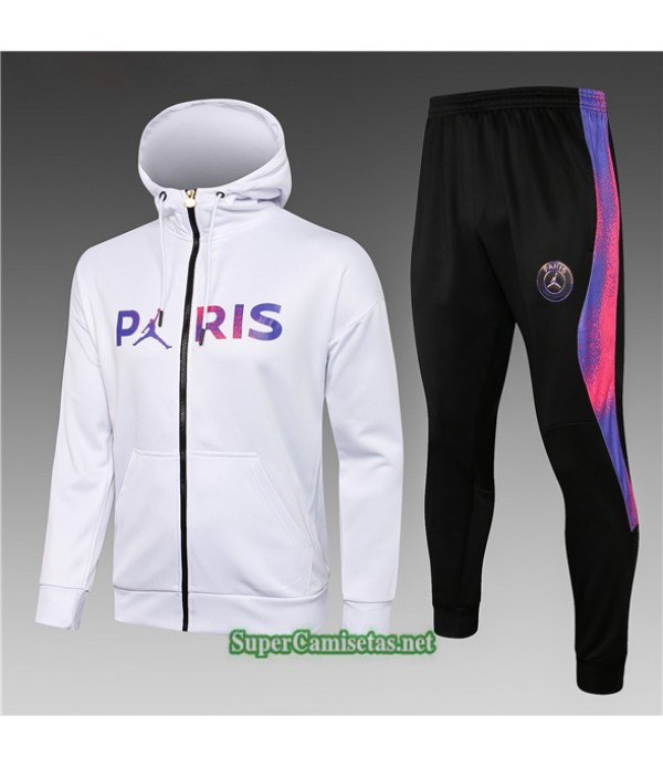 Tailandia Sudaderas De Futbol Niños Jordan Psg Blanco 2021/22