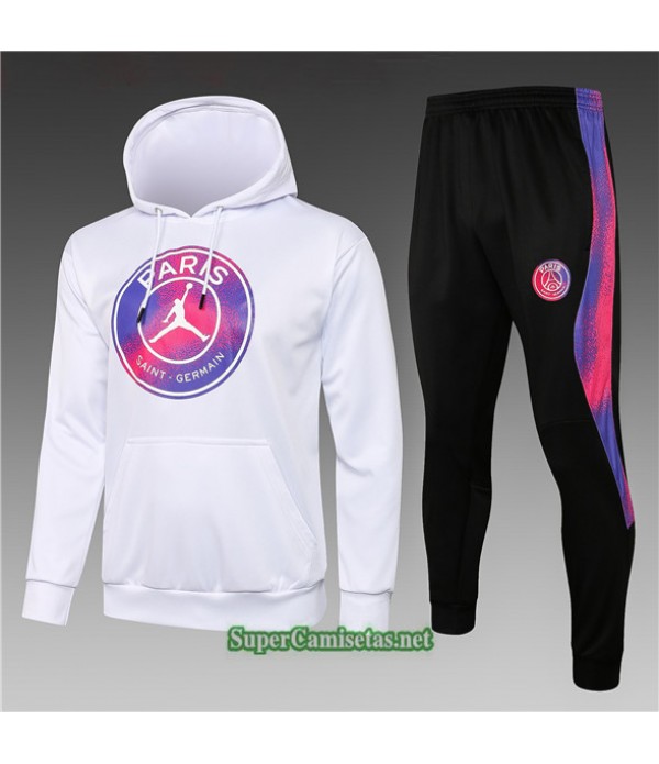 Tailandia Sudaderas De Futbol Niños Jordan Psg Blanco 2021/22