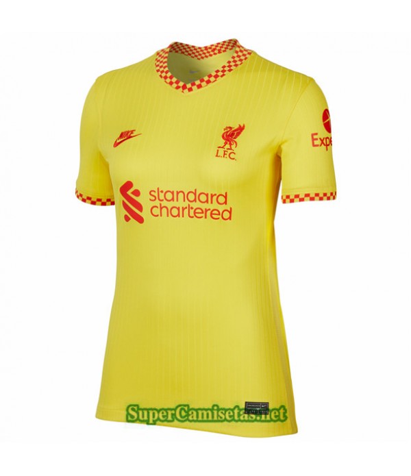 Tailandia Terza Equipacion Camiseta Liverpool Femm...