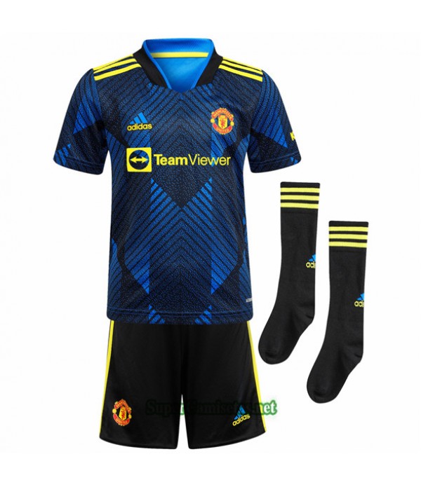 Tailandia Terza Equipacion Camiseta Manchester United Enfant 2021/22