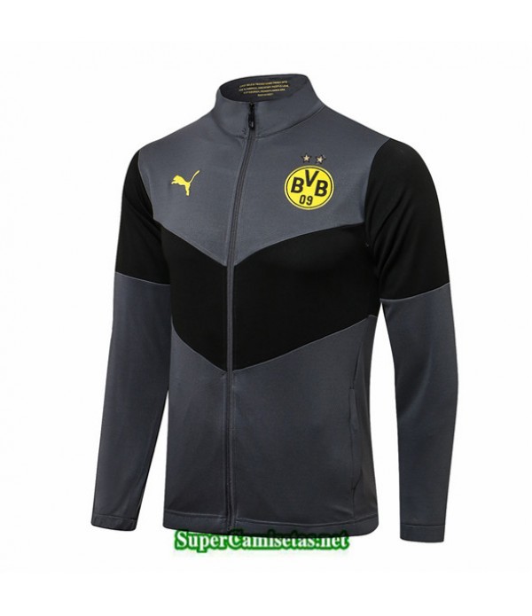 Tailandia Camiseta Borussia Dortmund Chaqueta Gris Oscuro Col Haut 2021