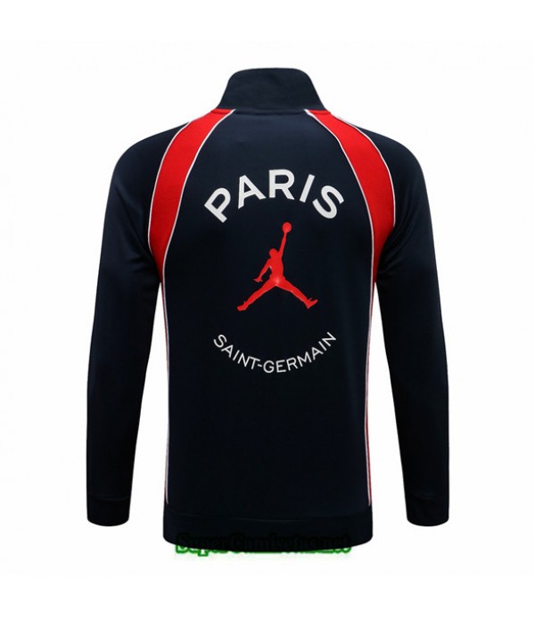 Tailandia Camiseta Jordan Psg Chaqueta Azul Marino/blanco 2021