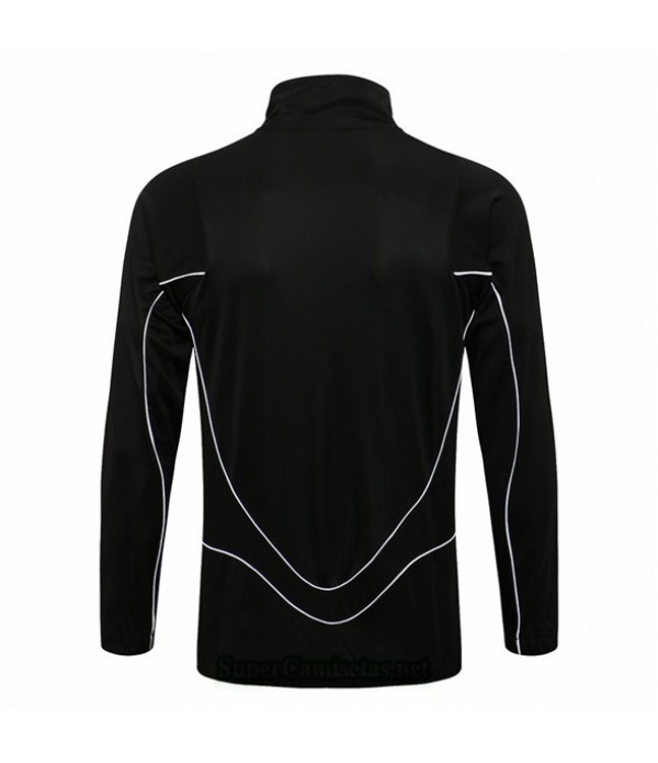 Tailandia Camiseta Jordan Psg Chaqueta Negro Cuello Alto 2021