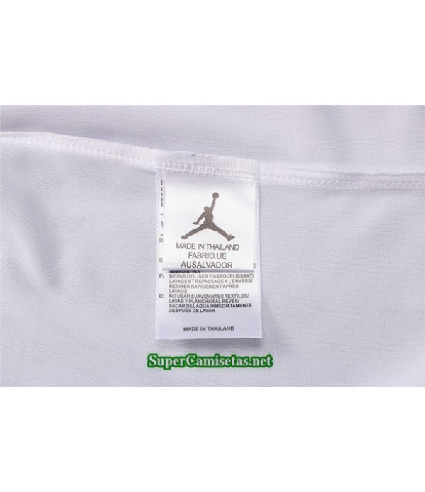Tailandia Camiseta Kit De Entrenamiento Jordan Psg Blanco Paris 2021