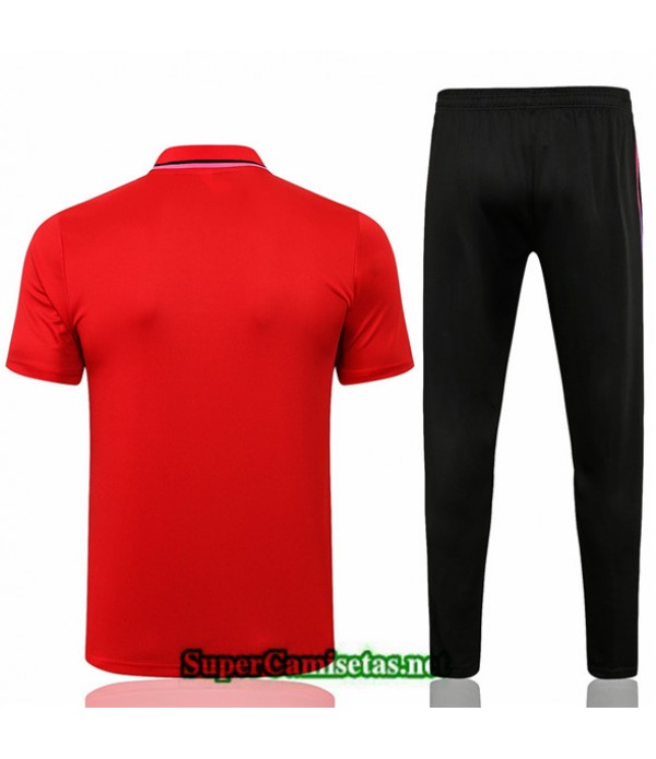 Tailandia Camiseta Kit De Entrenamiento Jordan Psg Polo Rojo 2021
