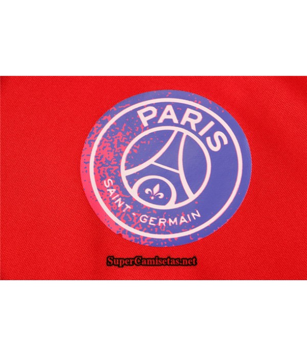 Tailandia Camiseta Kit De Entrenamiento Jordan Psg Polo Rojo 2021