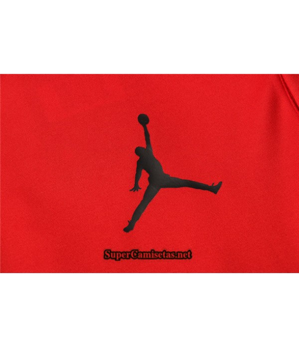 Tailandia Camiseta Kit De Entrenamiento Jordan Psg Polo Rojo 2021