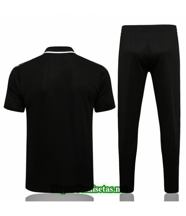 Tailandia Camiseta Kit De Entrenamiento Manchester United Champions League Polo Negro/blanco 2021