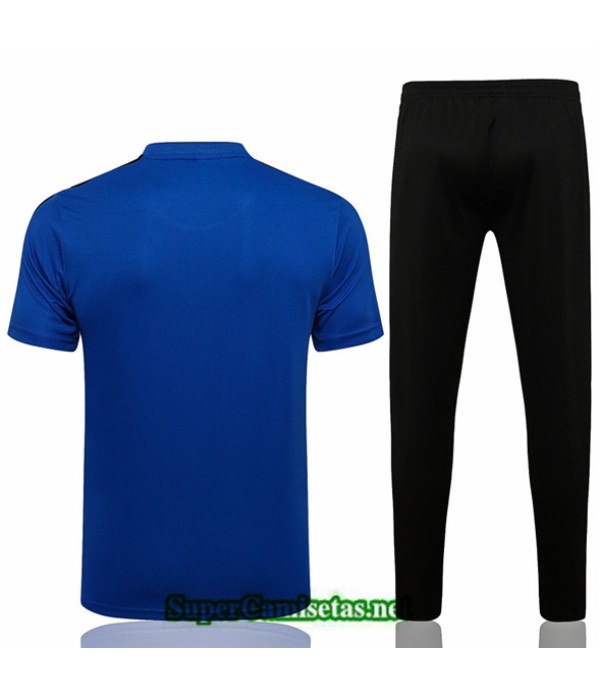 Tailandia Camiseta Kit De Entrenamiento Manchester United Liga De Campeones Azul 2021
