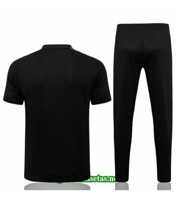 Tailandia Camiseta Kit De Entrenamiento Manchester United Liga De Campeones Negro/blanco 2021