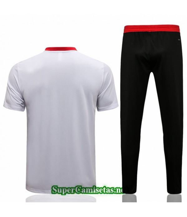 Tailandia Camiseta Kit De Entrenamiento Manchester United Polo Blanco 2021