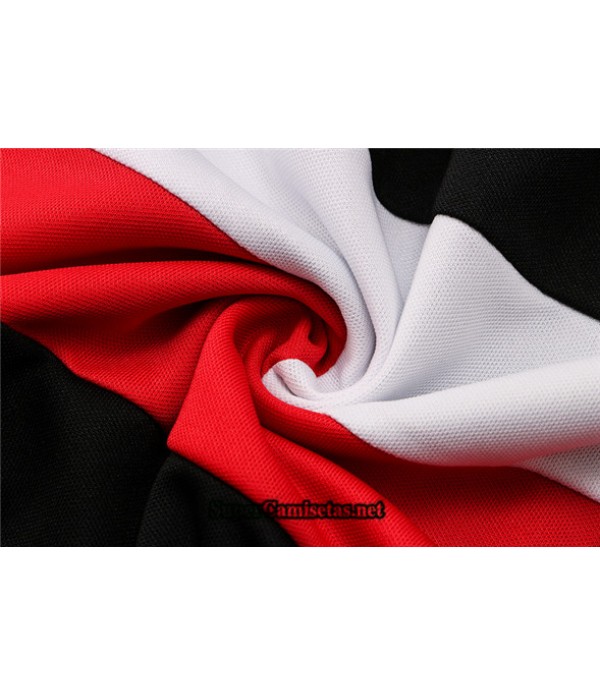 Tailandia Camiseta Kit De Entrenamiento Manchester United Polo Negro/rojo/blanco 2021