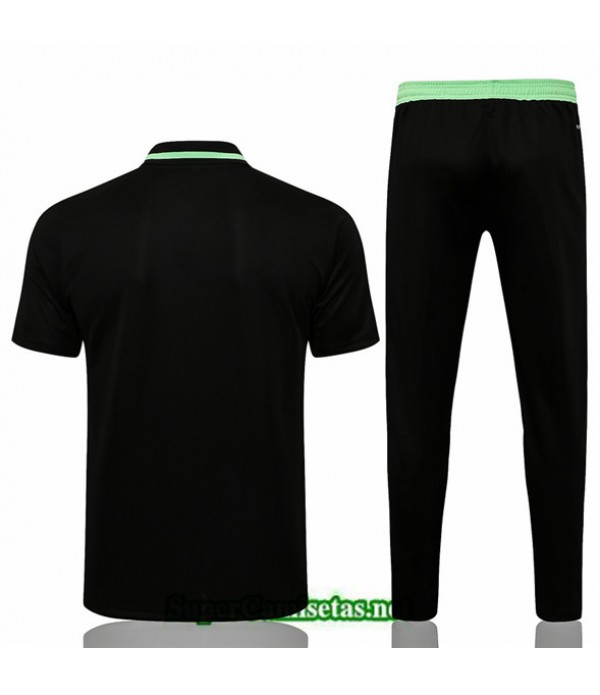 Tailandia Camiseta Kit De Entrenamiento Manchester United Polo Negro/verde 2021