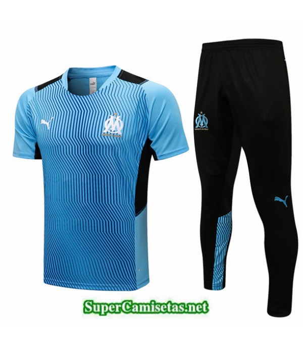 Tailandia Camiseta Kit De Entrenamiento Marsella Azul Claro 2021