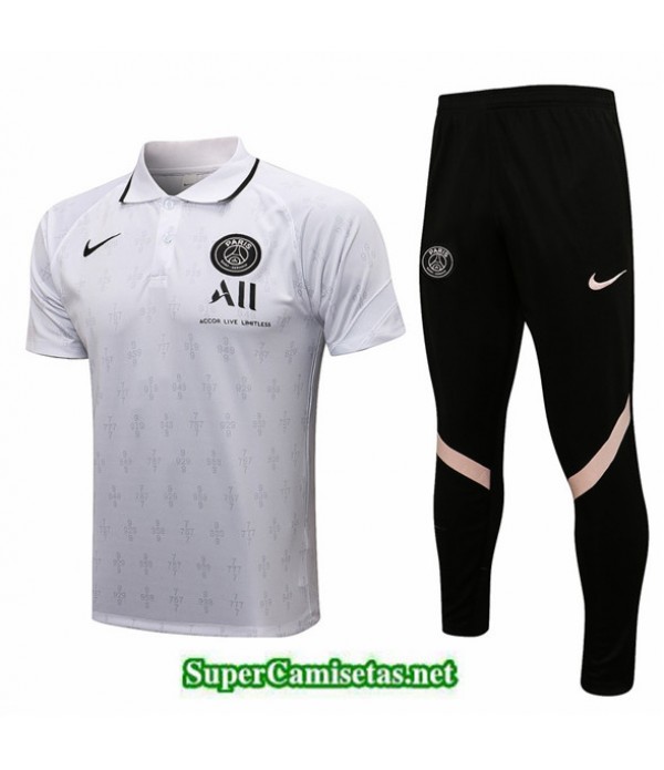 Tailandia Camiseta Kit De Entrenamiento Psg Polo B...