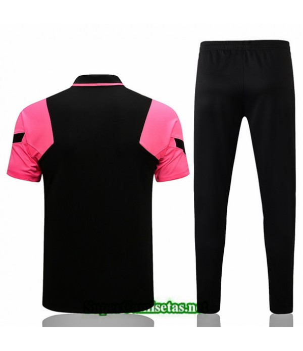 Tailandia Camiseta Kit De Entrenamiento Psg Polo Negro/rosa 2021