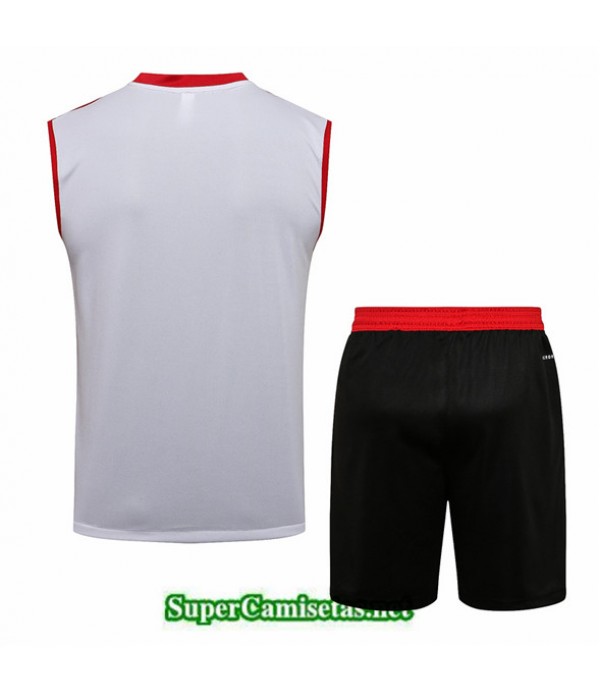 Tailandia Camiseta Kit De Entrenamiento Veste Manchester United Blanco/rojo 2021