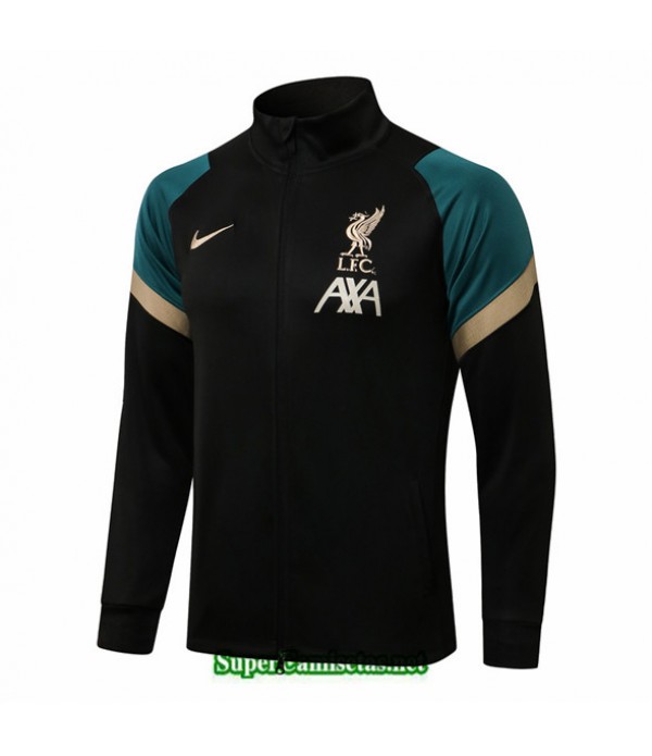 Tailandia Camiseta Liverpool Chaqueta Negro/verde 2021