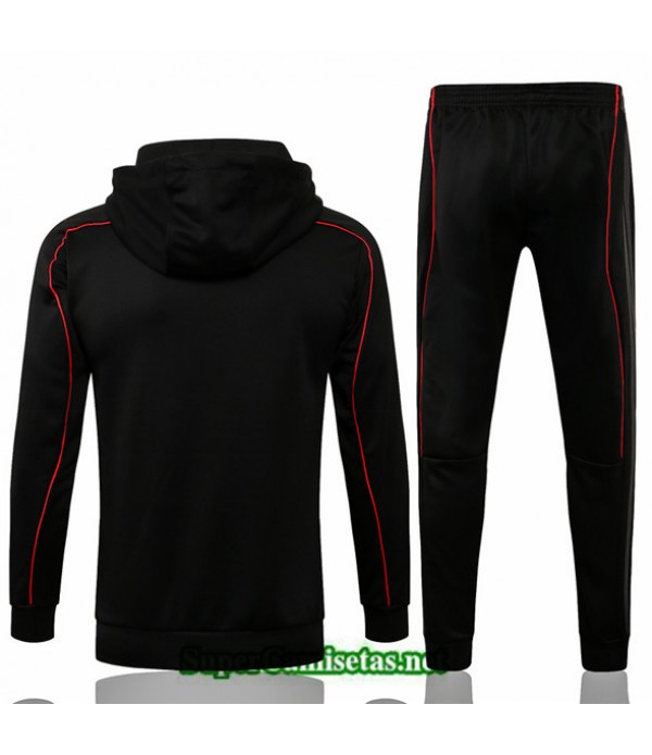 Tailandia Chandal Con Capucha Arsenal Negro 2021