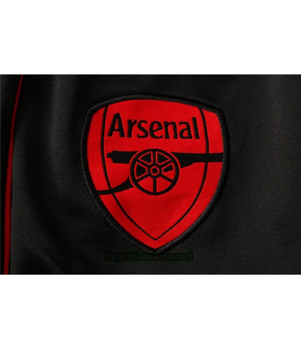 Tailandia Chandal Con Capucha Arsenal Negro 2021