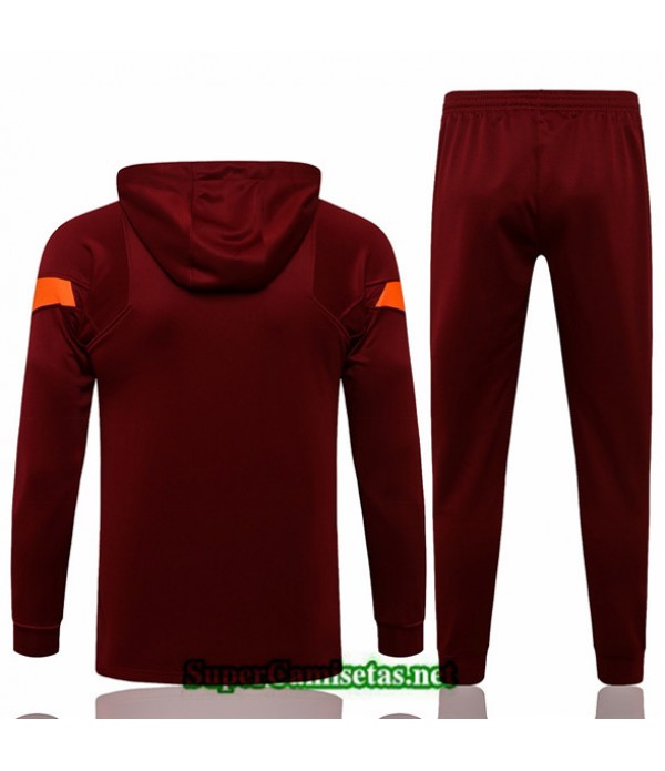 Tailandia Chandal Con Capucha Liverpool Cramoisi 2021