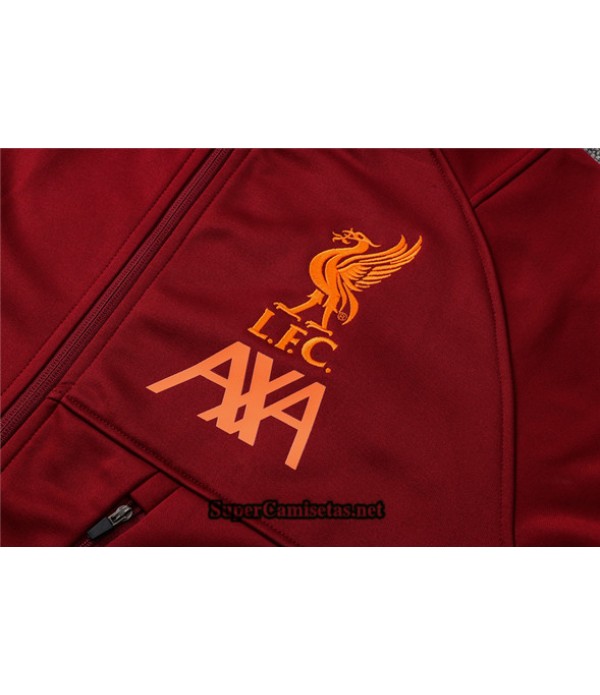 Tailandia Chandal Con Capucha Liverpool Cramoisi 2021