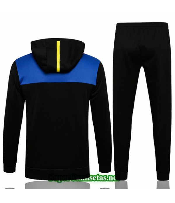 Tailandia Chandal Con Capucha Manchester United Liga De Campeones Negro 2021