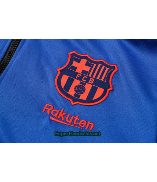 Tailandia Chaqueta Chandal Con Capucha Barcelona Azul 2021