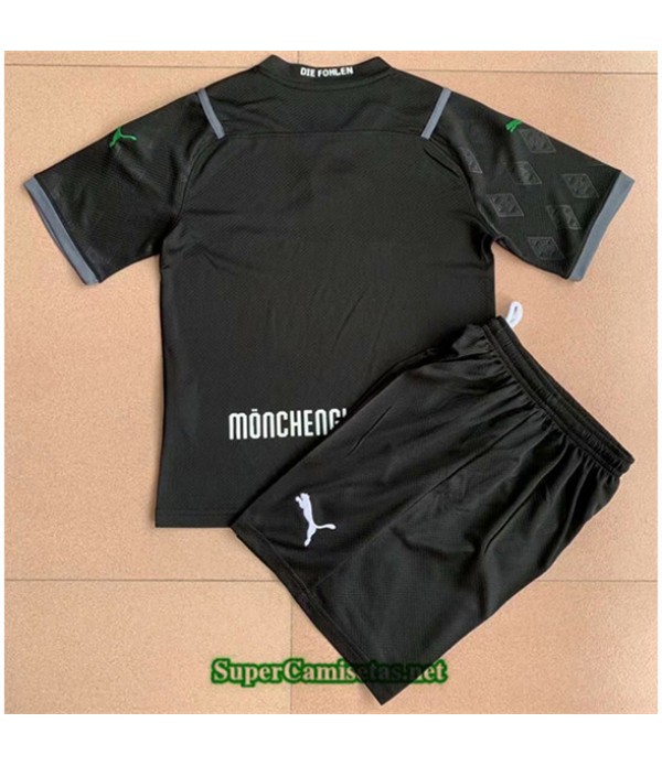 Tailandia Equipacion Camiseta Borussia Monchengladbach Ninos Negro 2021