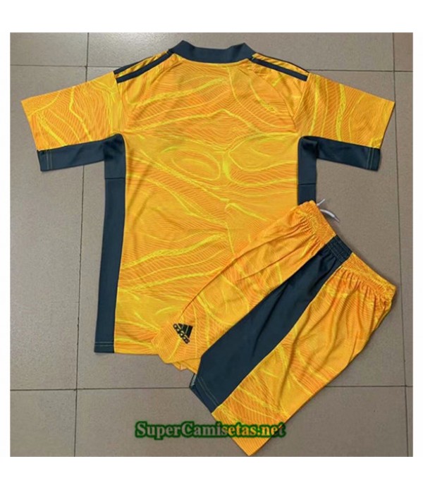 Tailandia Equipacion Camiseta Flamengo Ninos Portero Amarillo 2021