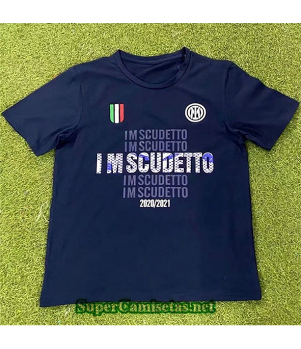 Tailandia Equipacion Camiseta Inter Milan Champion Edition Azul 2021