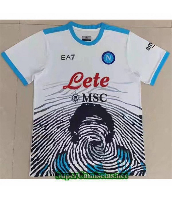 Tailandia Equipacion Camiseta Napoli Edición Especial Blanco 2021
