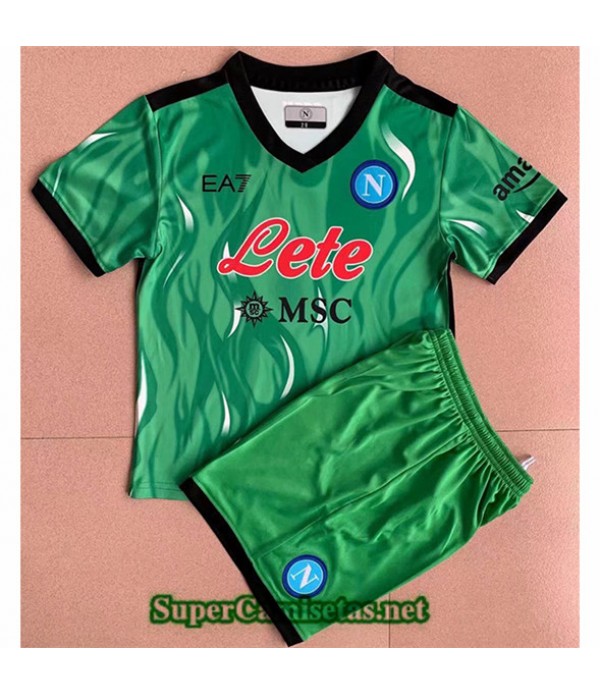 Tailandia Equipacion Camiseta Napoli Ninos Portero...