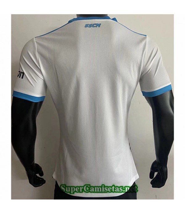Tailandia Equipacion Camiseta Player Version Naples Maradona Conmemorativa Blanco 2021