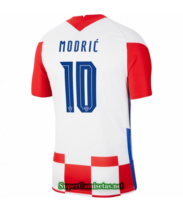Tailandia Primera Equipacion Camiseta Croatie Modric 10 Euro 2020