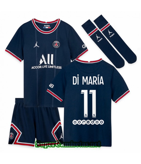 Tailandia Primera Equipacion Camiseta Psg Ninos Di María 11 2021