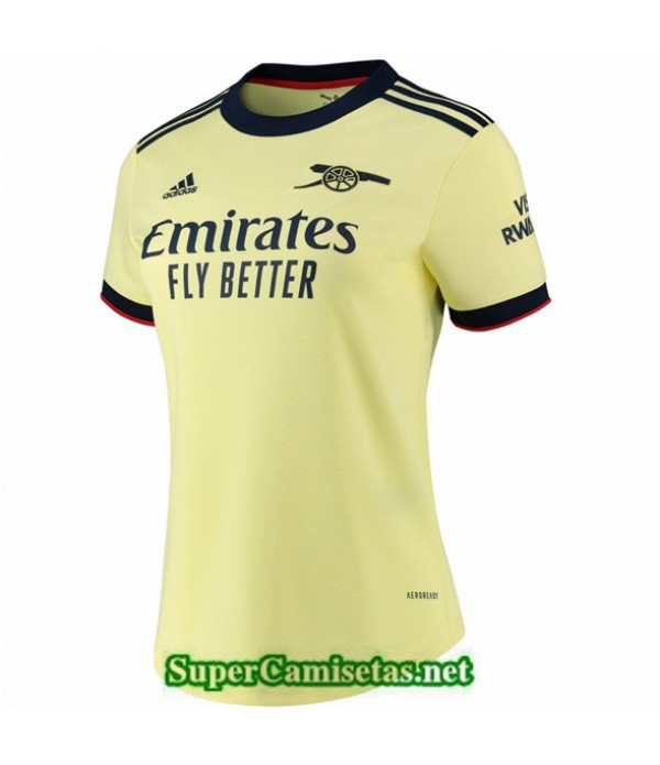 Tailandia Segunda Equipacion Camiseta Arsenal Femm...