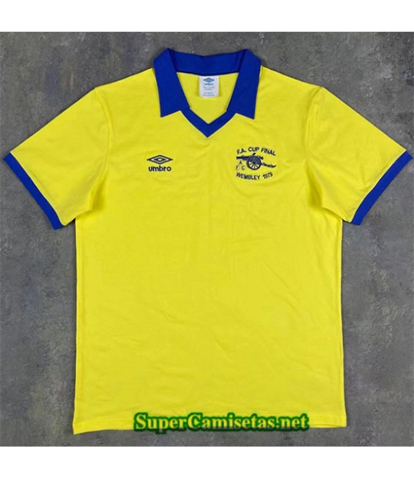 Tailandia Segunda Equipacion Camiseta Arsenal Hombre 1971 1979