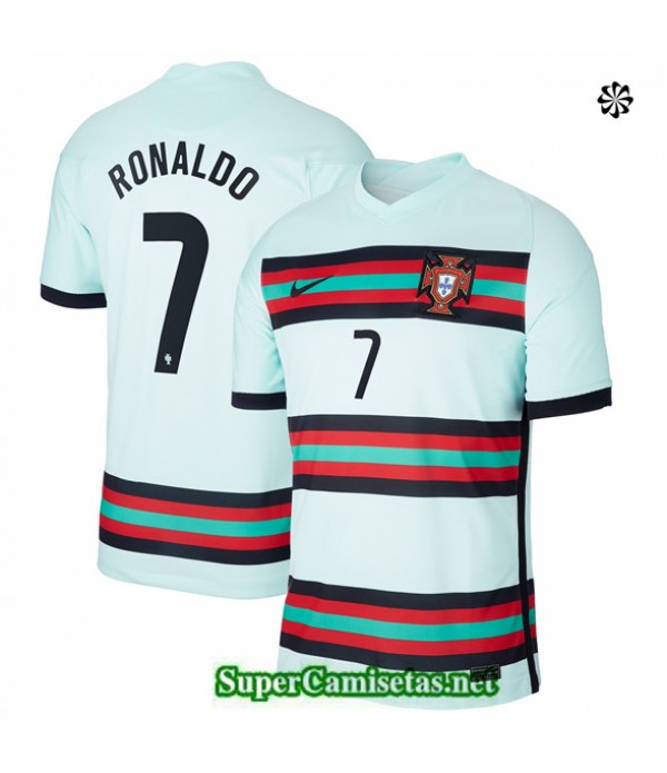 Tailandia Segunda Equipacion Camiseta Portugal Ronaldo 7 Euro 2020