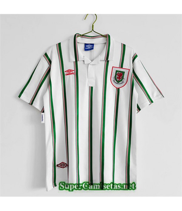 Tailandia Segunda Equipacion Camiseta Wales Hombre 1993 95