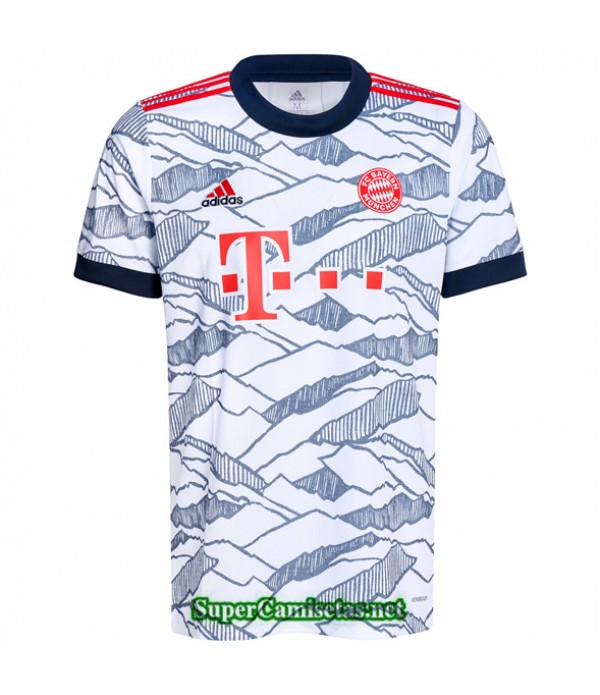 Tailandia Tercera Equipacion Camiseta Bayern Munich Blanco 2021